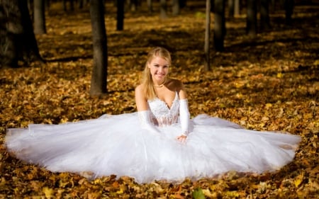 Autumn Bride - bride, woman, model, autumn