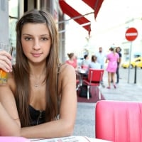 Maria Ryabushkina Having Breakfast