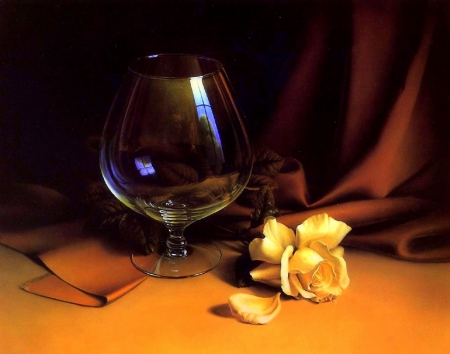 âœ¿âŠ±â€¢â•®Rose n Glassâ•­â€¢âŠ°âœ¿ - glass, roses, still life, lovely, creative pre-made, nature, love four seasons, pretty, beautiful, paintings, flowers, lovely still life