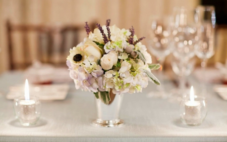 Beautiful Flower Arrangement - bloom, flowers, table, arrangement