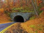 Tunnel in Blue Ridge Mountains