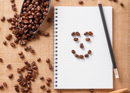 :) - smile, happy, coffee, coffee beans