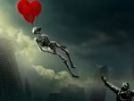 flying skeleton