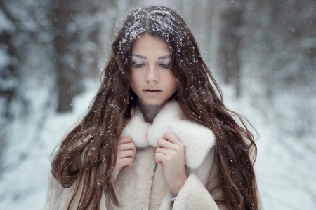 Winter Beauty - photography, lady, beauty, model