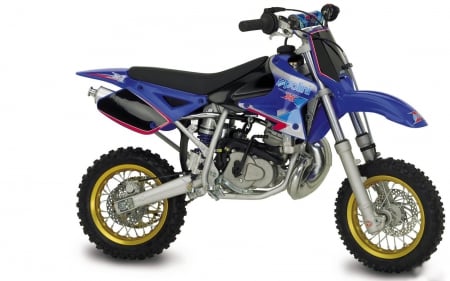 polini minicross xp 4 stroke - motorcycle, minicross, blue, polini