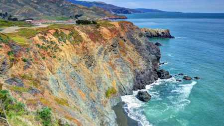 Ocean Cliff - nature, oceans, water, cliffs