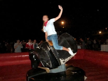 Bull Riding Cowgirl - women, girls, style, fun, people, westerns, female, bull rider, cowgirls