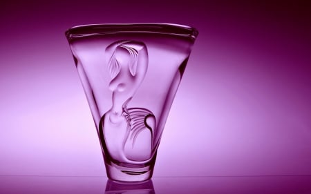 Purple glass - glass, purple, pink, mermaid