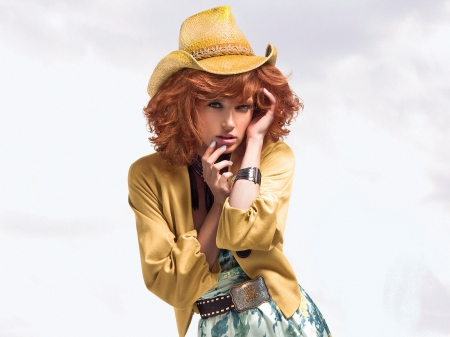 Texas Cowgirl - women, fun, female, hats, fashion, models, girls, cowgirls, style, outdoors, famous, westerns