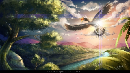 The Wings of Hope - bird, fantasy, art, wings