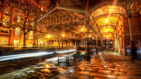 london metro - street, footpath, london, metro