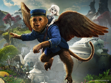 oz the great and powerful - china, monkey, girl, oz