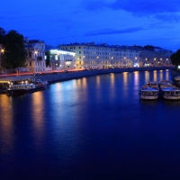 Evening in Saint Petersburg, Russia