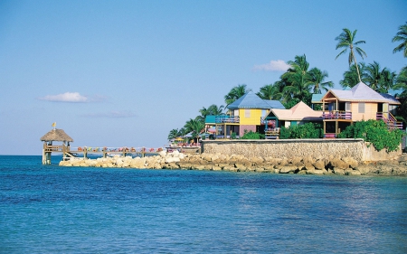 Houses in Cuba - architecture, water, cuba, houses