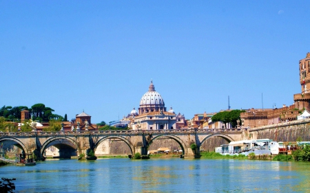 Italian Cityscape - architecture, cityscape, italy, bridges