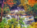 Beautiful Autumn Waterfall