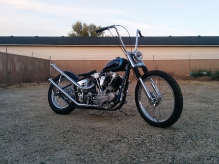 1947 Harley Davidson Knucklehead - bike, motorcycle, chopper, harley, knucklehead