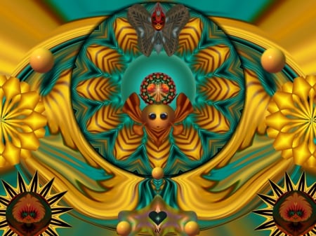 How Can This Bee U Ask - eye candy, collage, 3d, fractal, abstract