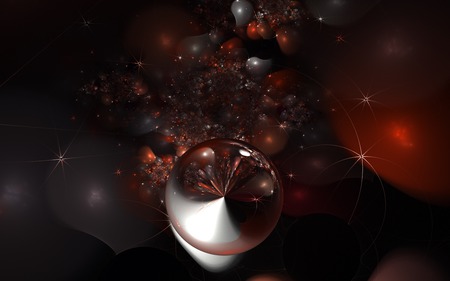 Red Galaxy - abstact, red, galaxy, fractal, wallpaper