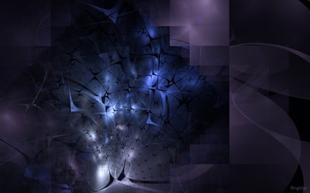 Truchet - abstract, blue, truchet, fractal, wallpaper