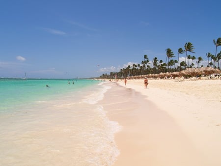 Sea and the beach  - blue sky, paradise, beach sun