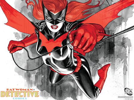 Batwoman in Detective Comics - batwoman, detective comics, red, kate kane, black, dc comics