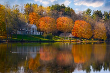 Lake reflection - landscap, nature, sky