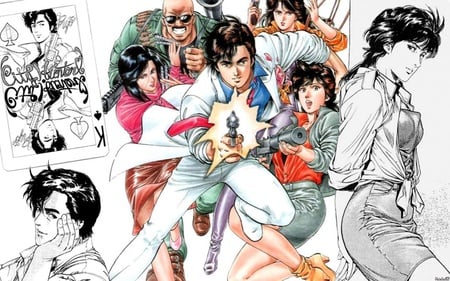 Nicky Larson ( City Hunter) - nicky larson, anime, manga