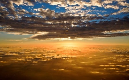 Amazing Sunset - clouds, skies, sunset, nature, amazing, sun, sky