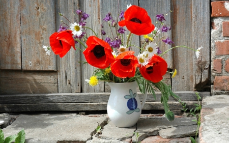 Poppies in a Vase