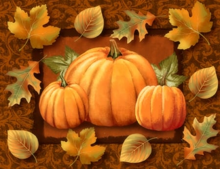 Pumpkins n' Leaves