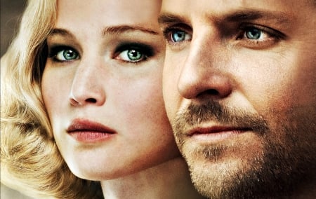 Serena (I) (2014) - woman, actress, serena pemberton, jennifer lawrence, movie, girl, blue eyes, bradley cooper, face, man, actor, serena, george pemberton, blonde