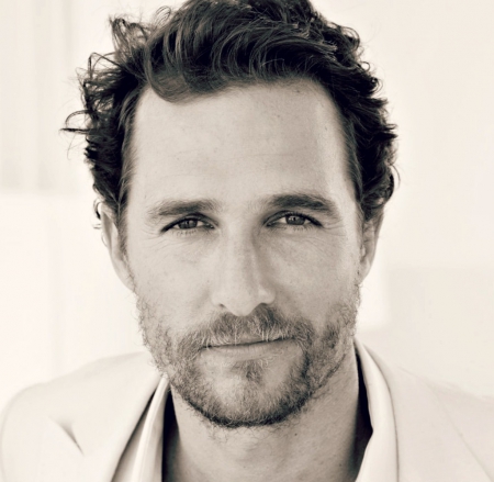 Matthew McConaughey - white, face, man, actor, black, matthew mcconaughey