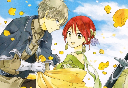 Akagami no Shirayukihime - love, princess, dance, couple, romance, cute, hime, manga