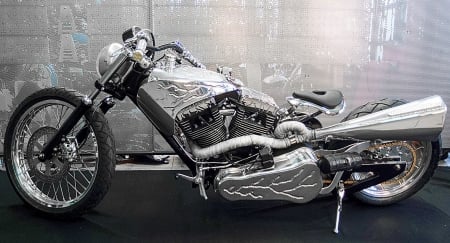 Strange Custom Harley - harley, custom, motorcycle, bike