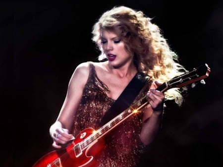 Taylor Swift - 2014, actress, guitar, pick, wallpaper, singer, taylor swift, model, swift, taylor, beautiful, blonde