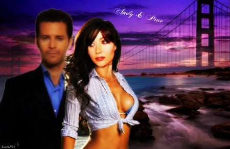 Andy & Prue - witch, cop, tv series, charmed, san francisco