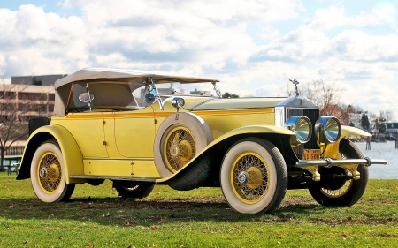 1929 Rolls Royce Phantom - rolls royce, yellow, 1929, cars, phantom