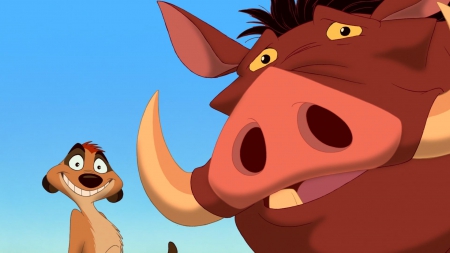 Timon and Pumbaa - lion king, warthog, Timon and Pumbaa, meerkat