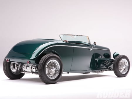 33 Ford Roadster - classic, green, 1933, hotrod