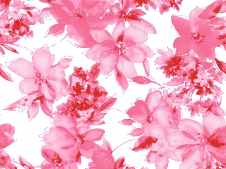 Pink Flower Abstract - abstract, flowers, 3d and cg, pink