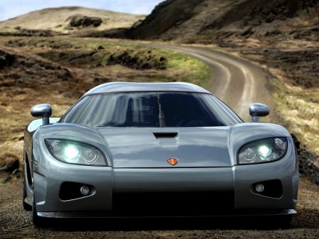 koenigsegg ccx - grey, road, koenigsegg, sporty