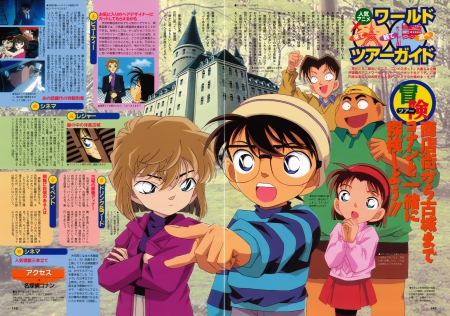 Detective Conan - haibara ai, genta, mitsuhiko, conan edogawa, ayumi, detective conan