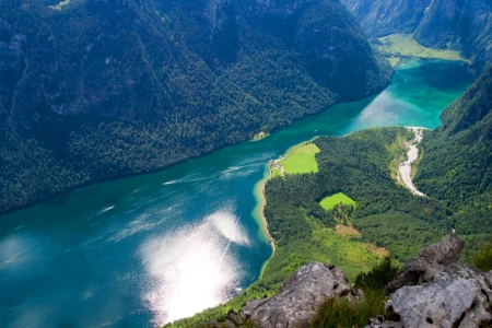 Lake Koenigssee ( Royal Lake ) -  Germany - lake, Germany, high, clear water