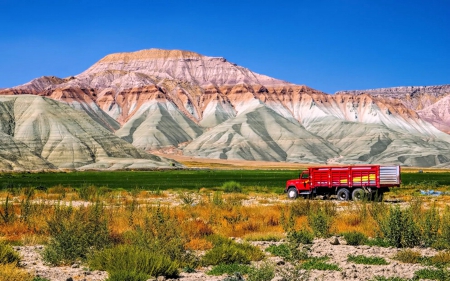 Colorful Mountains - mountains, turkey, nature, colorful