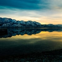 mountain reflection