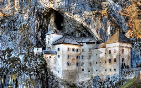 Predama Castle, Slovenia - architecture, medieval, slovenia, castle