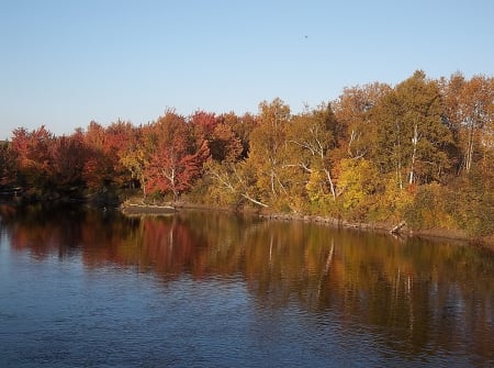 Autumn in Maine - maine, fall, lake, autumn, trees