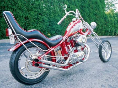 1962 Harley Old Skool Chopper - bike, motorcycle, chopper, harley