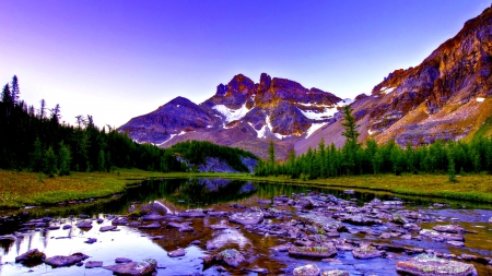 MOUNTAIN LAKE - nature, lake, mountain, reflection